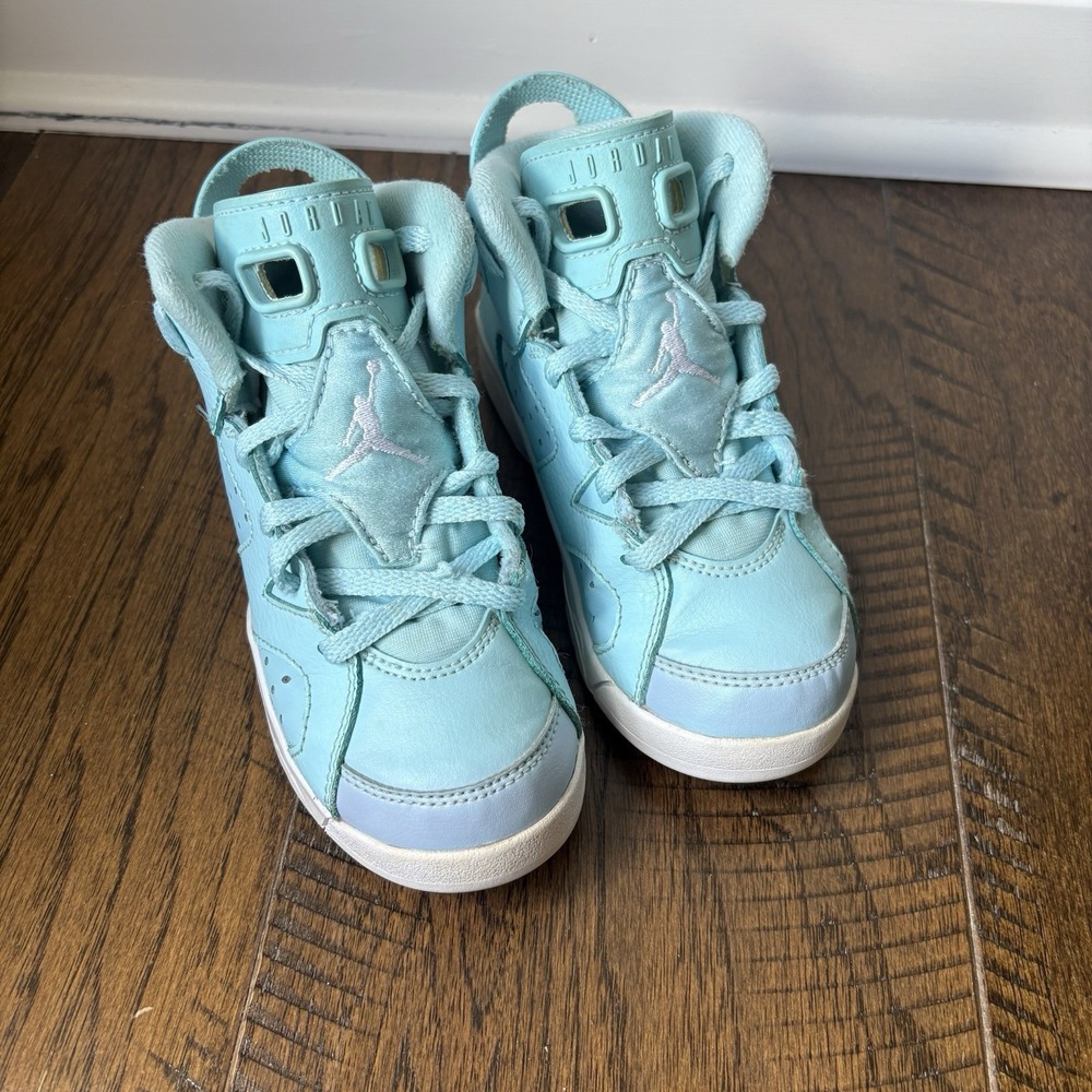 Jordan 6 Retro Medium Blues Still Blue (PS) Kids Size 12c